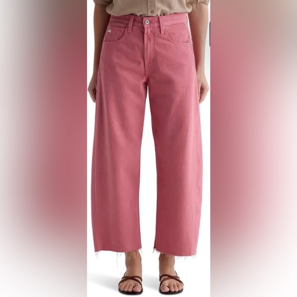 Ag Adriano Goldschmied Denim - AG Adriano Goldschmeid Hattie Crop High Rise Barrel Jeans